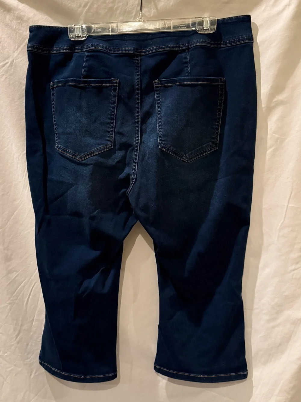 Lane Bryant High Rise 3 Button Jegging Pedal Dark Blue, 18